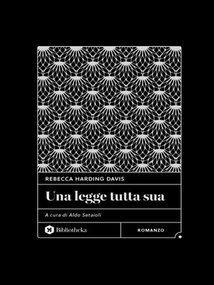 cover image of Una legge tutta sua